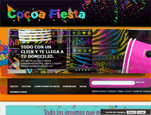 Tablet Screenshot of cocoafiesta.com